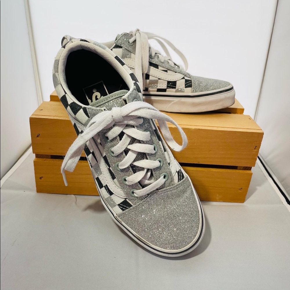 Vans Old Skool Glitter Checkerboard